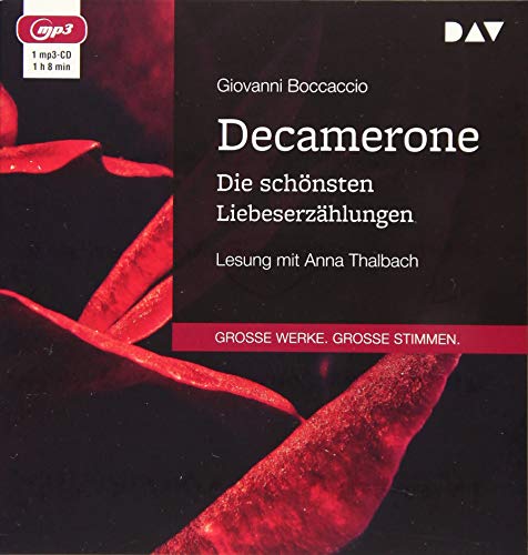 Decamerone. Die schönsten Liebeserzählungen: Lesung mit Anna Thalbach (1 mp3-CD) von Audio Verlag Der GmbH