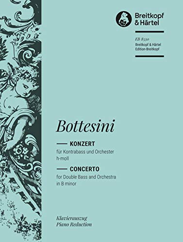 Kontrabasskonzert h-moll - Ausgabe für Kontrabass und Klavier (EB 8530) von Breitkopf & Härtel