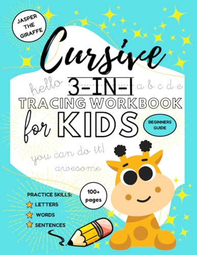 Cursive 3-in-1 Tracing Workbook for Kids Beginners Guide:: Learn how to write in cursive for kids, Letters A-Z , Words, and Sentences von Independently published