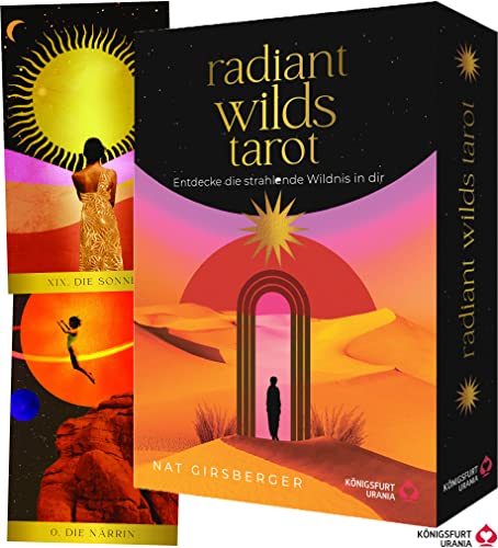 Radiant Wilds Tarot - Entdecke die strahlende Wildnis in dir: 78 Tarotkarten mit Goldschnitt (Tarotdeck mit ausführlichem Booklet, Deutsch) von Königsfurt Urania