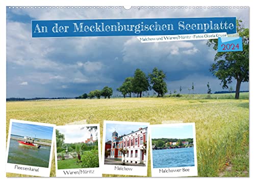 An der Mecklenburgischen Seenplatte Malchow und Waren/Müritz (Wandkalender 2024 DIN A2 quer), CALVENDO Monatskalender