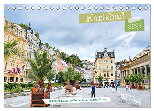 Karlsbad - Beliebter Kurort in Tschechien (Tischkalender 2024 DIN A5 quer), CALVENDO Monatskalender von CALVENDO