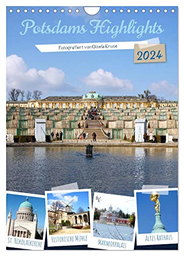 Potsdams Highlights (Wandkalender 2024 DIN A4 hoch), CALVENDO Monatskalender von CALVENDO