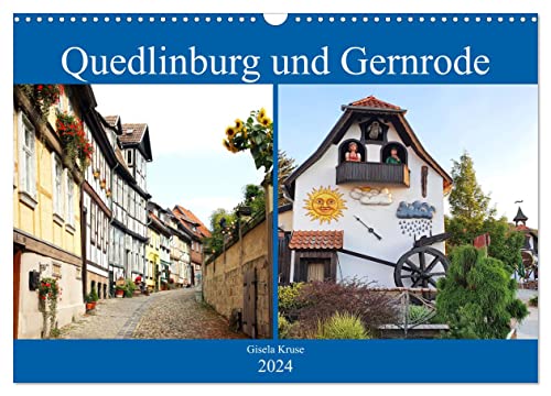 Quedlinburg und Gernrode (Wandkalender 2024 DIN A3 quer), CALVENDO Monatskalender