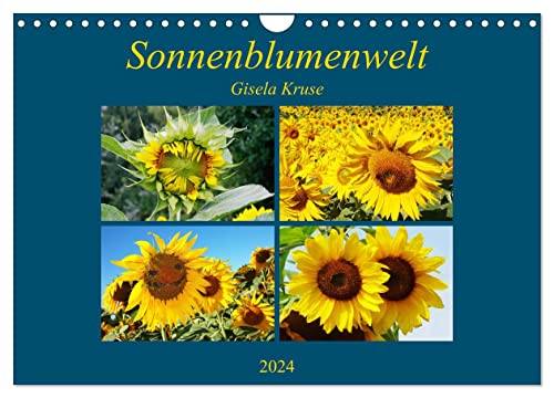 Sonnenblumenwelt (Wandkalender 2024 DIN A4 quer), CALVENDO Monatskalender von CALVENDO