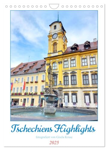 Tschechiens Highlights (Wandkalender 2025 DIN A4 hoch), CALVENDO Monatskalender von CALVENDO
