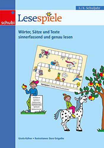 Lesespiele 3/4: 3. / 4. Schuljahr 15 Lernspiele rund ums Lesen (Lernspiele für den Deutschunterricht)