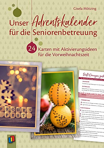 Unser Adventskalender für die Seniorenbetreuung: 24 Karten mit Aktivierungsideen für die Vorweihnachtszeit