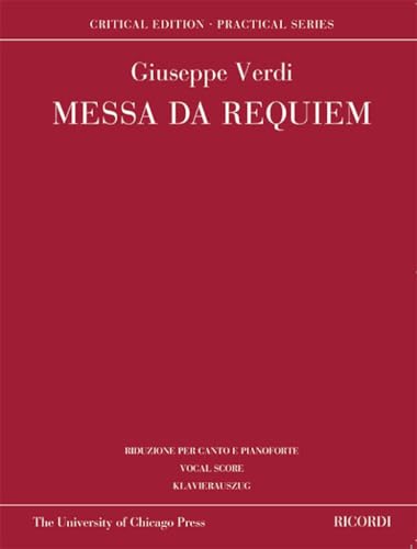 GIUSEPPE VERDI : MESSA DA REQUIEM - VOCAL AND PIANO REDUCTION von Ricordi