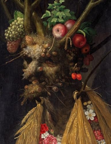 Giuseppe Arcimboldo LARGE Notebook #1: Four Seasons in One Head Giuseppe Arcimboldo Notebook College Ruled to Write in 8.5x11" LARGE 100 Lined Pages. Cool Artist Gifts