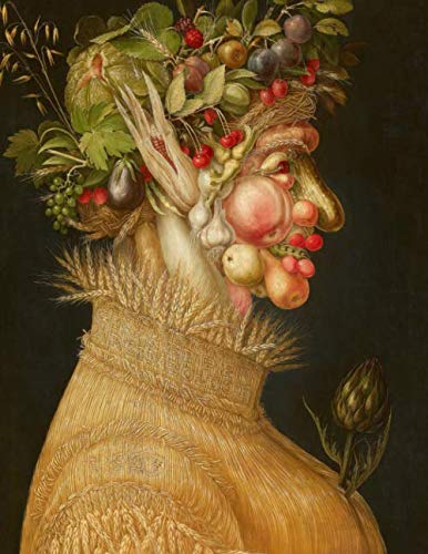 Giuseppe Arcimboldo LARGE Notebook #3: Summer Giuseppe Arcimboldo Notebook College Ruled to Write in 8.5x11" LARGE 100 Lined Pages. Cool Artist Gifts von Independently published