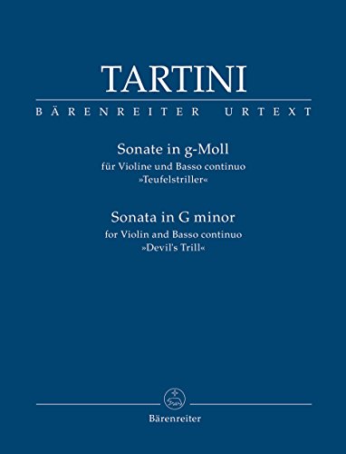 Sonate für Violine und Basso continuo g-Moll -Teufelstriller-.Partitur, Stimmensatz, Urtextausgabe. BÄRENREITER URTEXT von Bärenreiter-Verlag