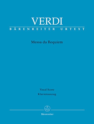 Messa da Requiem. Klavierauszug von Baerenreiter-Verlag