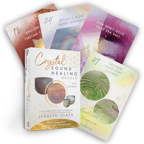 Crystal Sound Healing Oracle: A 48-card Deck and Guidebook With 48 Singing Bowl Audios to Enhance Your Experience