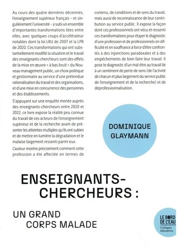 Enseignants-chercheurs : un grand corps malade von BORD DE L EAU