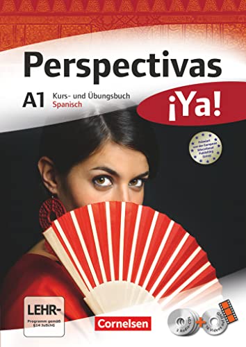 Perspectivas ¡Ya! - Spanisch für Erwachsene - Aktuelle Ausgabe - A1: Kurs- und Übungsbuch mit Vokabeltaschenbuch und Lösungsheft - Mit drei CDs sowie einer DVD