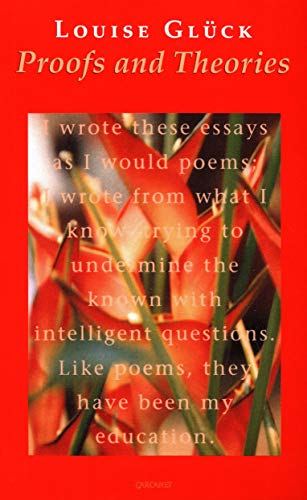 Proofs & Theories (Lives & letters) von Carcanet Press Ltd