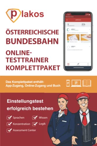 ÖBB Aufnahmetest Online Testtrainer: Die perfekte Vorbereitung für den Aufnahmetest, das Assessment-Center und das Vorstellungsgespräch bei der österreichischen Bundesbahn.