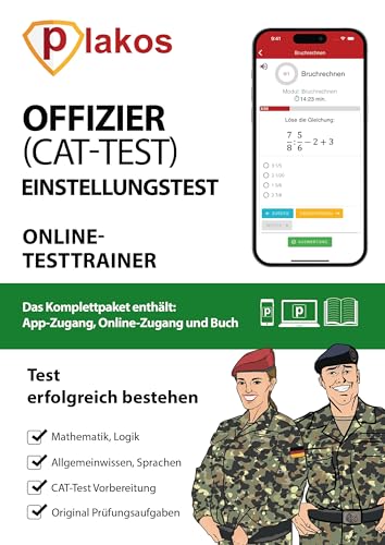 Offizier Einstellungstest: Eignungstest erfolgreich bestehen Über 1.000 Aufgaben mit Lösungen: Eignungstest erfolgreich bestehen / 1.000 Aufgaben mit Lösungen von Plakos GmbH