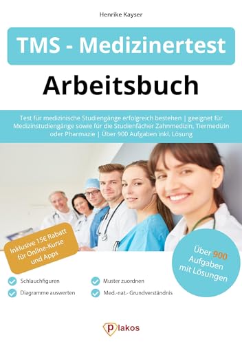 TMS/ Medizinertest Vorbereitung: Testvorbereitung inklusive Musteraufgaben und Erklärvideos: Testvorbereitung inklusive Musteraufgaben und ... Pharmazie | Über 900 Aufgaben inkl. Lösung TMS/ Medizinertest Vorbereitung: Testvorbereitung inklusive Musteraufgaben und Erklärvideos: Testvorbereitung inklusive Musteraufgaben und ... Pharmazie | Über 900 Aufgaben inkl. Lösung
