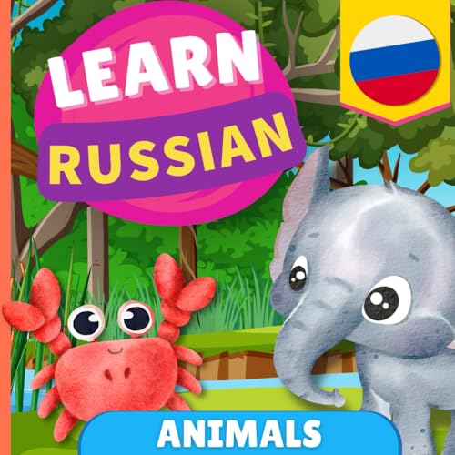 Learn russian - Animals: Picture book for bilingual kids - English / Russian - with pronunciations von YukiBooks