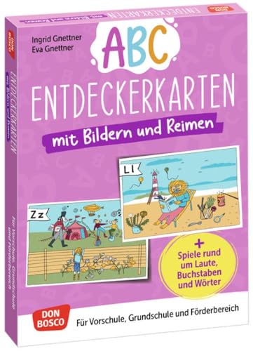 Abc-Entdeckerkarten mit Bildern und Reimen: Spiele rund um Laute, Buchstaben und Wörter. Für Vorschule, Grundschule und Förderbereich. Mit ... fördern und sichern. Übungen und Spiele) von Don Bosco