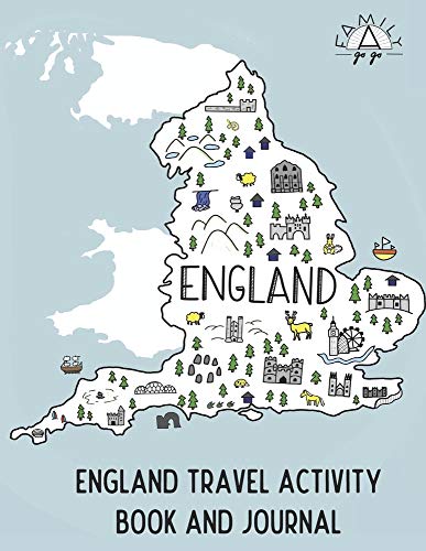 England Travel Activity Book and Journal: For kids!