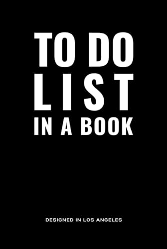 TO DO LIST IN A BOOK - #1 Daily Planner for Peak Productivity, Focus, and Time Management - Non Dated / Undated Planner - 6 X 9 (Hardcover - Midnight ... Calendar and Goal Setting Included - NEW!