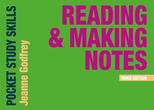 Reading and Making Notes (Pocket Study Skills)