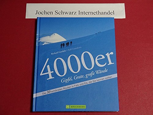4000er Gipfel, Grate, große Wände: Die 30 schönsten Routen in Fels und Eis - Gipfel und große Wände wie Mont Blanc, Gran Paradiso, Schreckhorn uvm. ... in Fels und Eis, die Sie kennen sollten