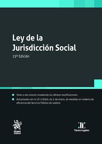 Ley de la Jurisdicción Social 15ª Edición (Textos legales) von Editorial Tirant lo Blanch