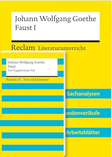 Paket für Lehrkräfte 'Johann Wolfgang Goethe: Faust. Der Tragödie Erster Teil' (Textausgabe und Lehrerband). 2 Bände eingeschweißt: Der Klassiker der ... mit Primärtext und Unterrichtsmaterialien von Reclam Philipp Jun.