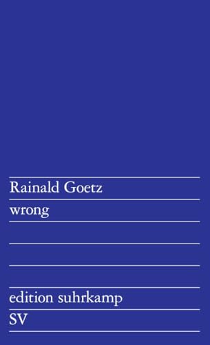 wrong: Textaktionen (edition suhrkamp)