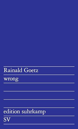 wrong: Textaktionen (edition suhrkamp)