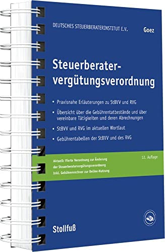 Steuerberatervergütungsverordnung (Stv-Dokumente)