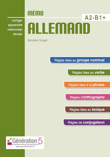 Memo Allemand A2-B1+ (Lycee) von GENERATION 5