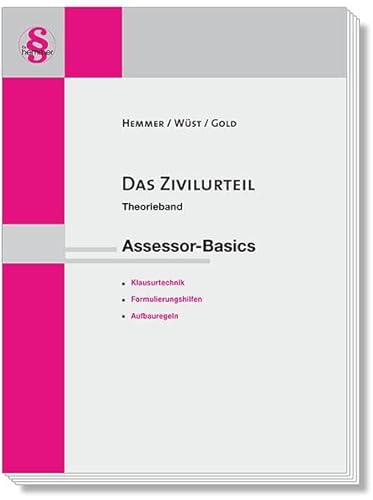 Das Zivilurteil Theorieband: Assessor-Basics (Skripten - Zivilrecht) von Hemmer-Wuest