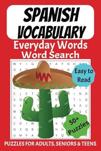 Spanish Vocabulary Word Search Puzzle Book: Word Searches with Easy to Read Print about Everyday Vocabulary for Spanish Language Learners | 6x9 ... Holidays and Free Times-Fun Memory Exercise Spanish Vocabulary Word Search Puzzle Book: Word Searches with Easy to Read Print about Everyday Vocabulary for Spanish Language Learners | 6x9 ... Holidays and Free Times-Fun Memory Exercise von Independently published