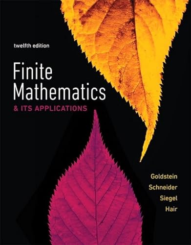 Finite Mathematics & Its Applications von Pearson