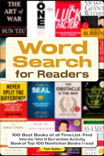 Word Search for Readers: 100 best books of all time list – find words / word scramble activity book of Top 100 Nonfiction books I read von MVB