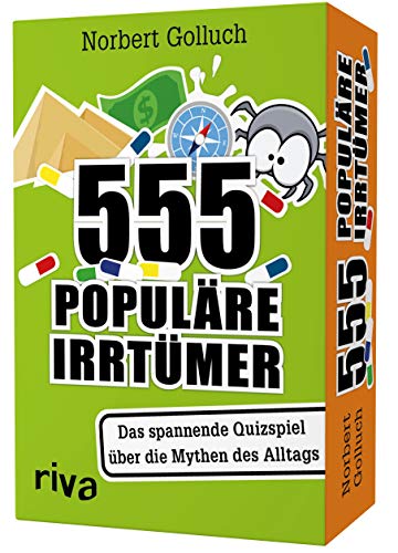 555 populäre Irrtümer – Das spannende Quizspiel rund um die Mythen des Alltags von RIVA