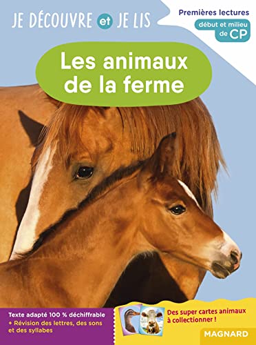 Je découvre et je lis CP - Les animaux de la ferme: Premières lectures, premières découvertes
