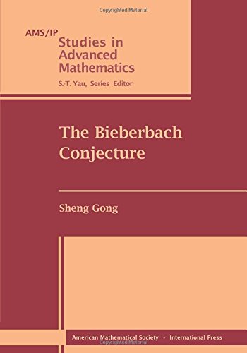 The Bieberbach Conjecture (Ams/Ip Studies in Advanced Mathematics, 12, Band 12) von American Mathematical Society