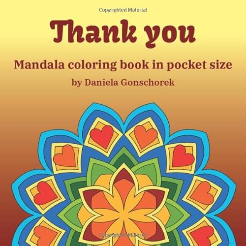 Thank you: Mandala coloring book in pocket size