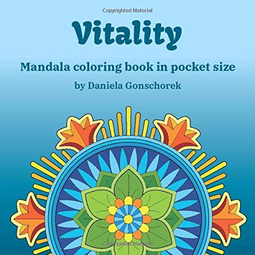 Vitality: Mandala coloring book in pocket size