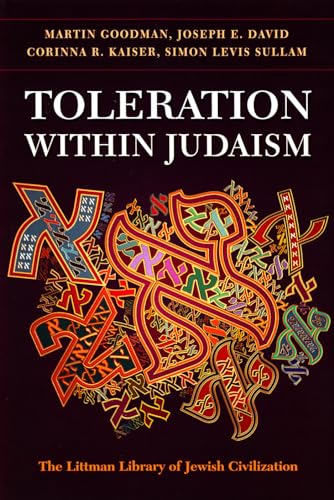 Toleration Within Judaism (The Littman Library of Jewish Civilization)