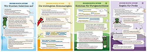 Plakate – Zeichen richtig setzen! 5 bis 10 – DIN A1: Vier Plakate – DIN A1 – Wir frischen Gelerntes auf, Die wichtigsten Kommaregeln, Kommas für ... zum selbstständigen Erarbeiten) von Krapp & Gutknecht