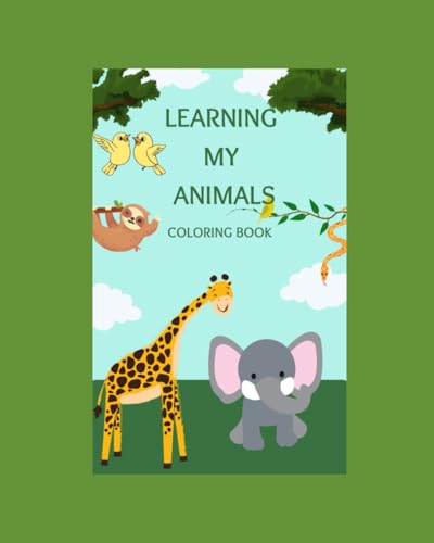 Learning My Animals: Coloring Book von Independently published