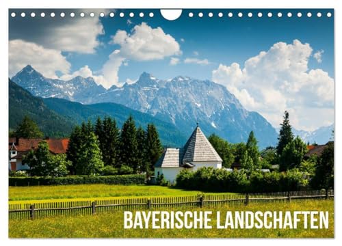 Bayerische Landschaften (Wandkalender 2025 DIN A4 quer), CALVENDO Monatskalender: Schöne Seen und Landschaften in Bayern von CALVENDO