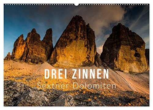 Drei Zinnen. Sextner Dolomiten (Wandkalender 2024 DIN A2 quer), CALVENDO Monatskalender